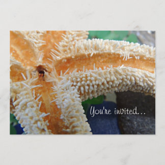 Starfish & Sea Glass Invitation