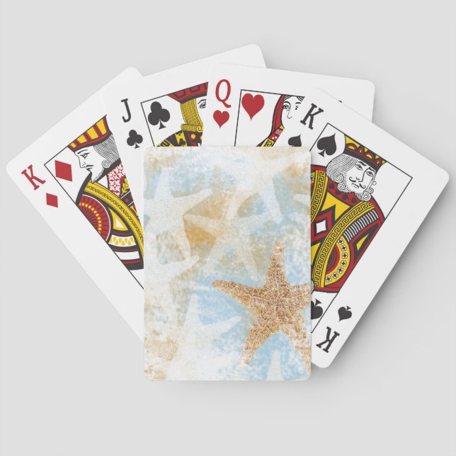 Starfish Sea Star Art Playing Cards (Back)