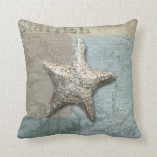 starfish seahorse pillow, Copyright Karen J Willia Throw Pillow