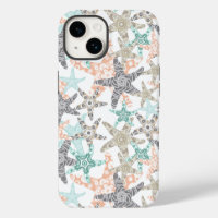 Starfish Seamless Pattern