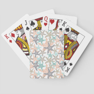 Starfish Seamless Pattern Playing Cards