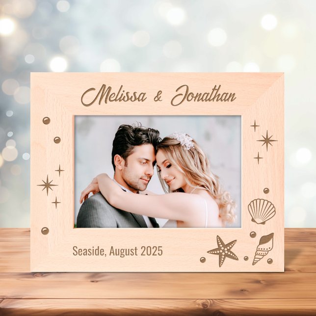 Starfish Seashells and Pearls 7x5 Etched Frames (Creator Uploaded)