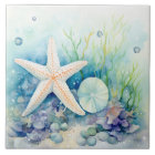 Starfish Seaweed Watercolor Under The Sea