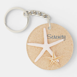 Starfish Serenity Prayer Keychain