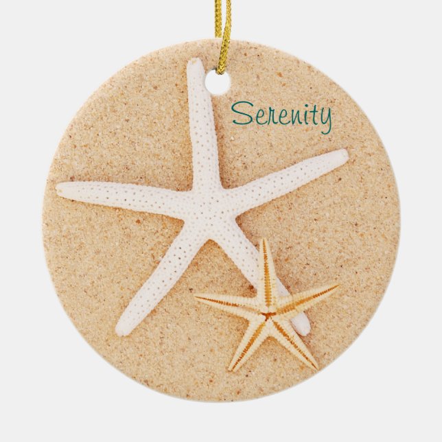 Starfish Serenity Prayer Ornament (Front)