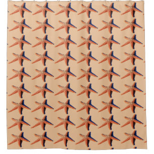 Starfish shower curtain