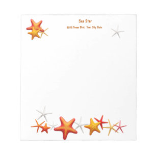 Starfish Simple Modern Personalized Notepad