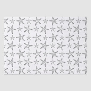 Starfish Sketch Custom Tissue Paper
