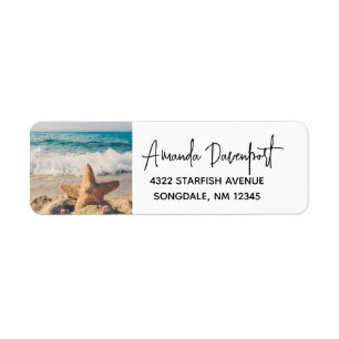Starfish sur une plage de sable Photo