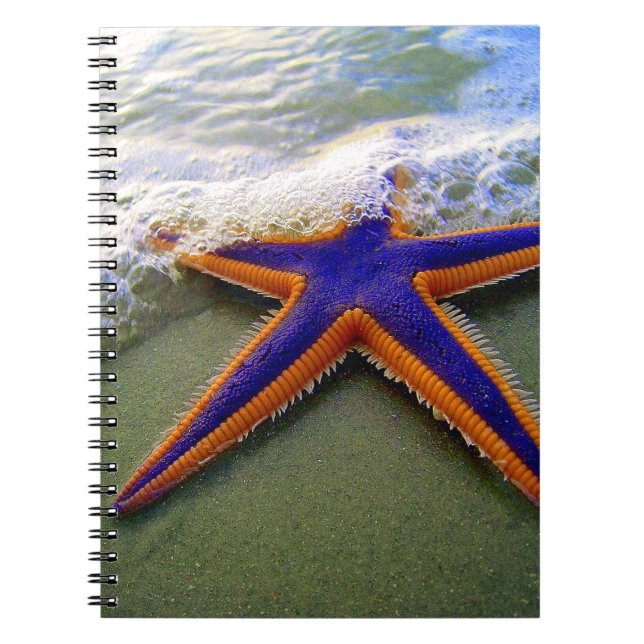 Starfish Tropical Sandy Beach Sea Wave Notebook (Front)