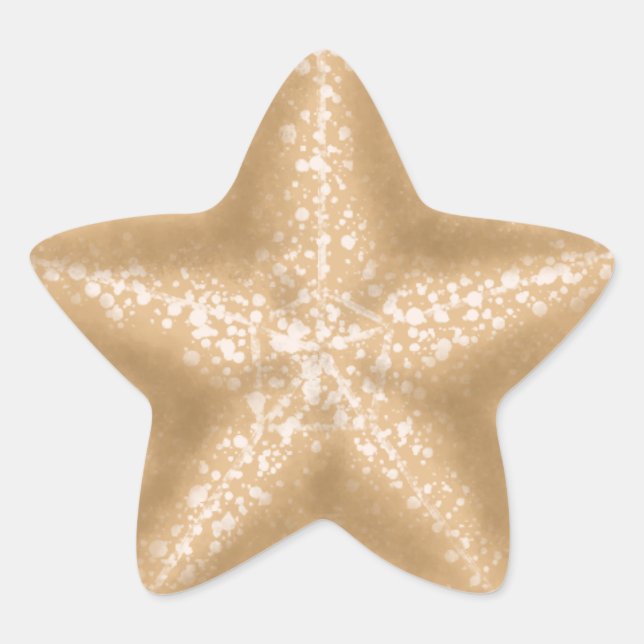 Starfish Tropical Wedding Envelope Seal Stickers (Front)