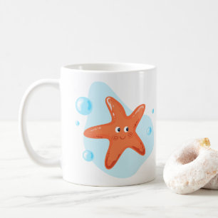 Starfish. Underwater world. Ocean life  Coffee Mug