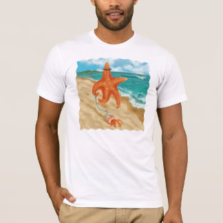 Starfish Walking on the Beach T-Shirt