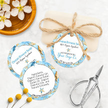 🌊 Starfish Watercolor Beach-Themed Soap Hang Tags