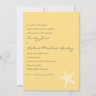 Starfish Wedding Invitation