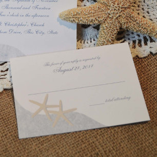 Starfish Wedding Response Card