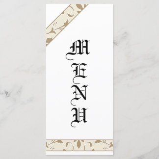 Starfish, Whitecap Grey, Mariage damassé Menu