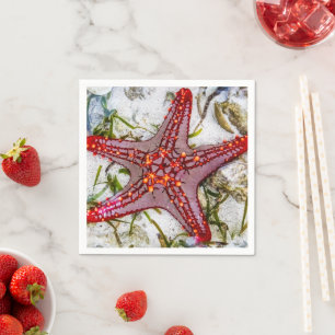 Starfish, Zanzibar, Tanzania Napkin
