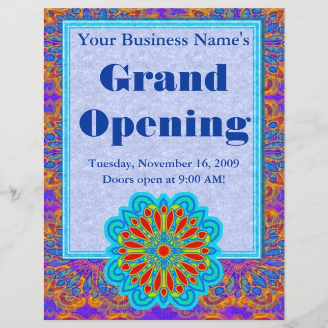 Starflower Custom Flyers (Front)