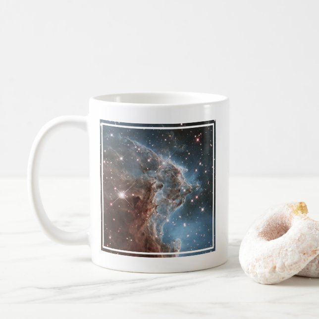 Starforming Region Ngc 2174, Monkey Head Nebula. Coffee Mug (With Donut)