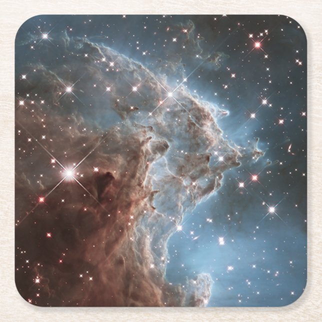 Starforming Region Ngc 2174, Monkey Head Nebula. Square Paper Coaster (Front)