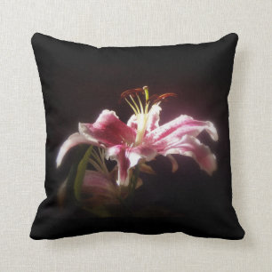 stargazer lilies #15 throw pillow