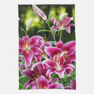 Stargazer Lilies Kitchen Towel