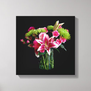 Stargazer Lily Bouquet Canvas Print
