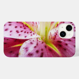 Stargazer Lily Bright Magenta Floral Case-Mate iPhone 14 Case