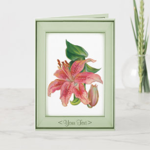 Stargazer Lily - Customize Card