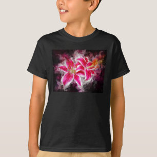 Stargazer Lily flower watercolor - bb 03 T-Shirt