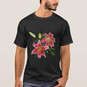Stargazer Lily Great For Gardeners Flower T-Shirt