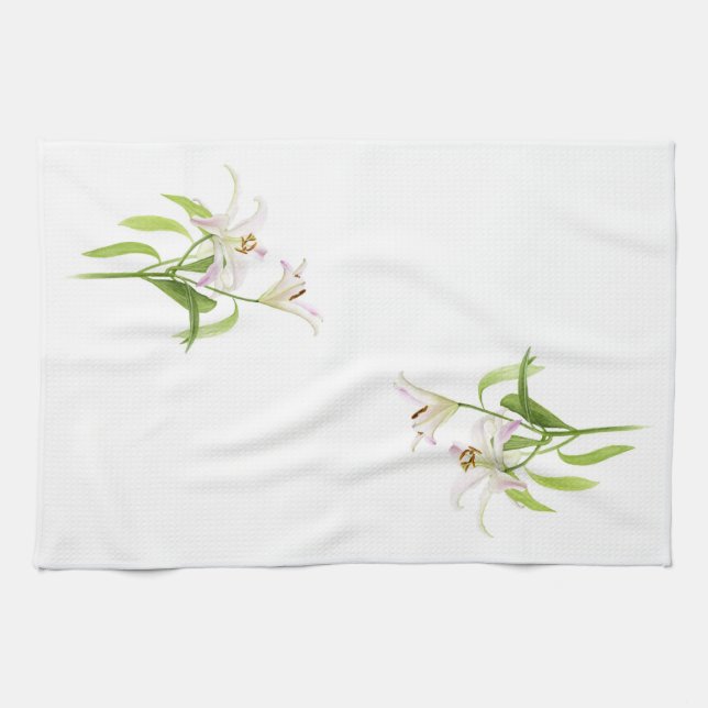 Stargazer Lily Kitchen Towel (Horizontal)