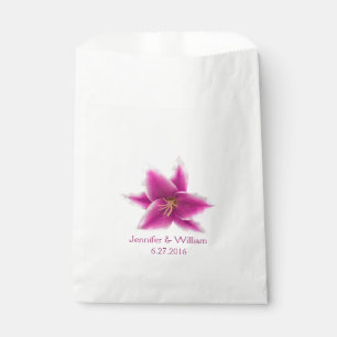 Stargazer Lily Wedding Favour Bag