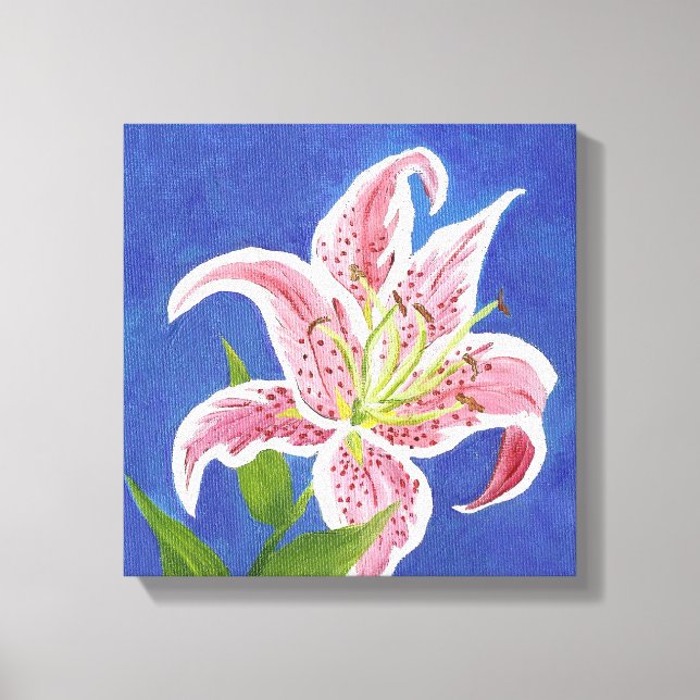 Stargazer Lily wrapped canvas (Front)
