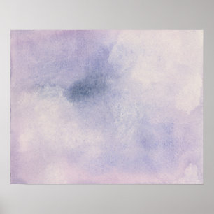Stargazer Purple & Blue Poster