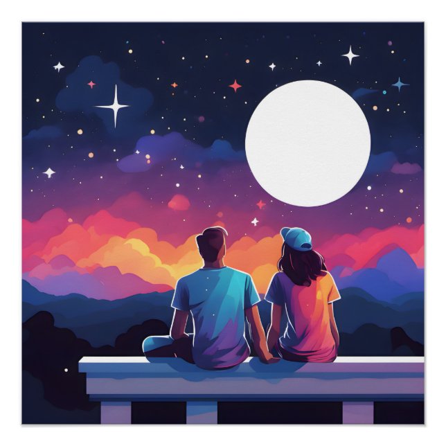 Stargazing Couple Poster (Front)