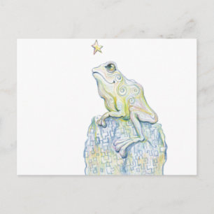 Stargazing Frog Postcard