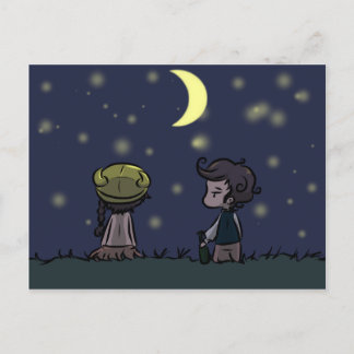 Stargazing postcard