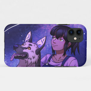 Stargazing with a Dog iPhone 11 Case
