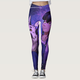 Stargazing with a Dog Leggings