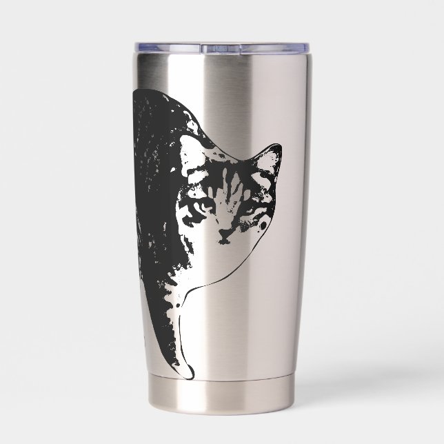 Starglow Tabby Peek Insulated Tumbler (Back)