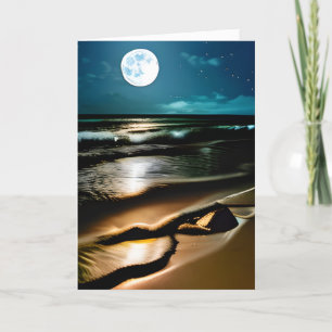 Staring at the Moon and Thinking About You Card