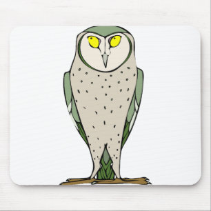 Staring Owl Mouse Pad