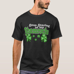 Staring Shamrocks (Dark) T-Shirt