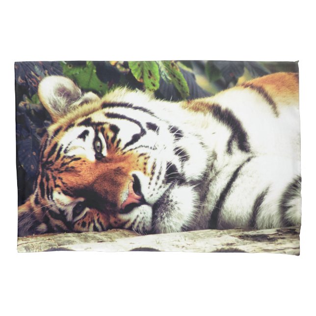 Staring Tiger Pillowcase (Front)