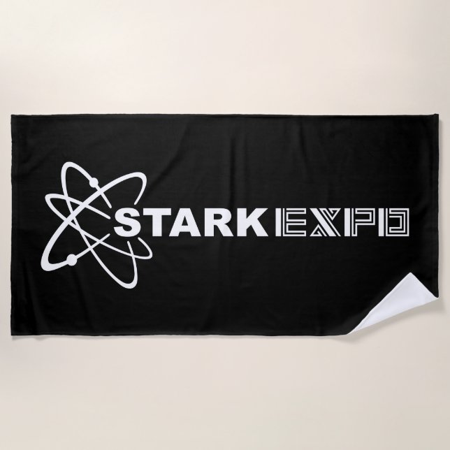 Stark Expo Horizontal Logo Beach Towel (Front)