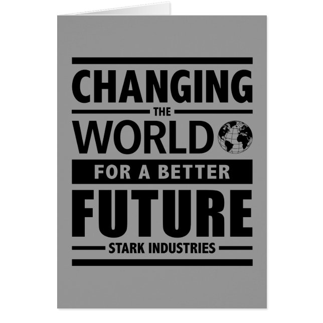 Stark Industries Changing The World (Front)