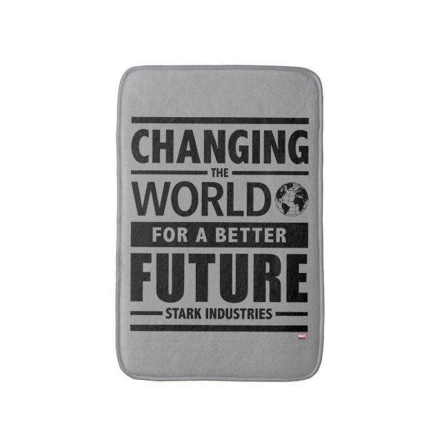 Stark Industries Changing The World Bath Mat (Front Vertical)