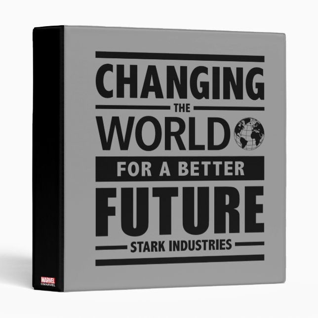 Stark Industries Changing The World Binder (Front/Spine)